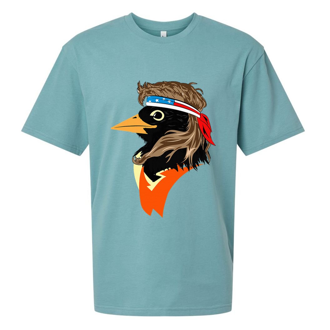 Oriole Bird American Hero Funny Trendy Sueded Cloud Jersey T-Shirt