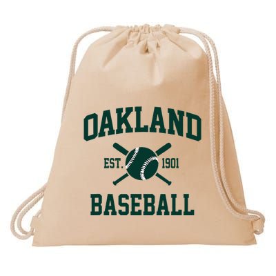 Oakland Baseball Athletic Vintage Sports Team Fan Drawstring Bag