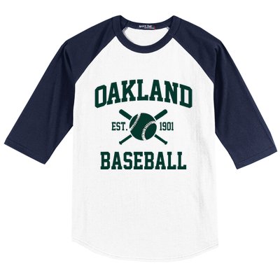 Oakland Baseball Athletic Vintage Sports Team Fan Baseball Sleeve Shirt