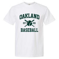 Oakland Baseball Athletic Vintage Sports Team Fan Garment-Dyed Heavyweight T-Shirt