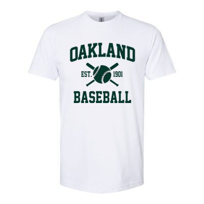 Oakland Baseball Athletic Vintage Sports Team Fan Softstyle CVC T-Shirt