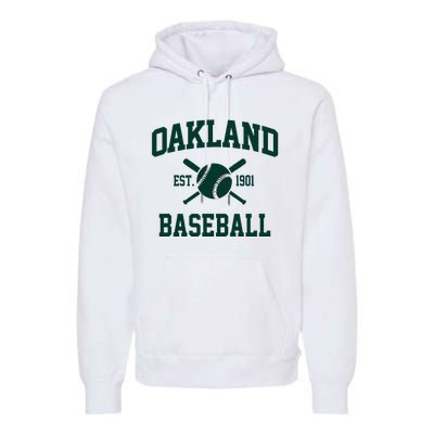 Oakland Baseball Athletic Vintage Sports Team Fan Premium Hoodie