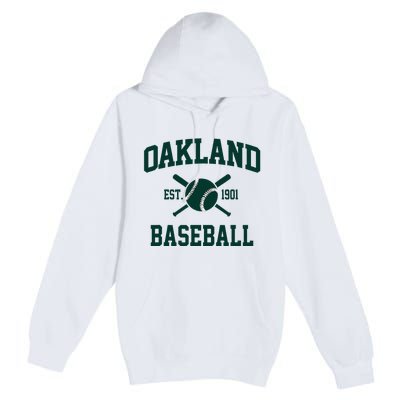 Oakland Baseball Athletic Vintage Sports Team Fan Premium Pullover Hoodie