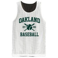 Oakland Baseball Athletic Vintage Sports Team Fan Mesh Reversible Basketball Jersey Tank