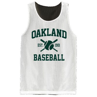 Oakland Baseball Athletic Vintage Sports Team Fan Mesh Reversible Basketball Jersey Tank