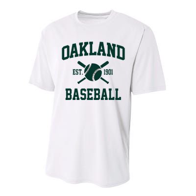 Oakland Baseball Athletic Vintage Sports Team Fan Performance Sprint T-Shirt