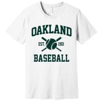 Oakland Baseball Athletic Vintage Sports Team Fan Premium T-Shirt