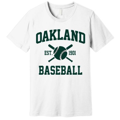 Oakland Baseball Athletic Vintage Sports Team Fan Premium T-Shirt