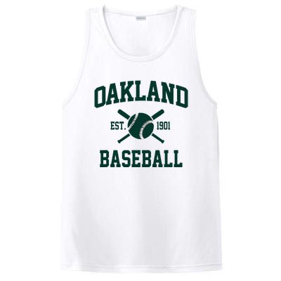 Oakland Baseball Athletic Vintage Sports Team Fan PosiCharge Competitor Tank