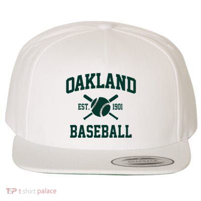 Oakland Baseball Athletic Vintage Sports Team Fan Wool Snapback Cap