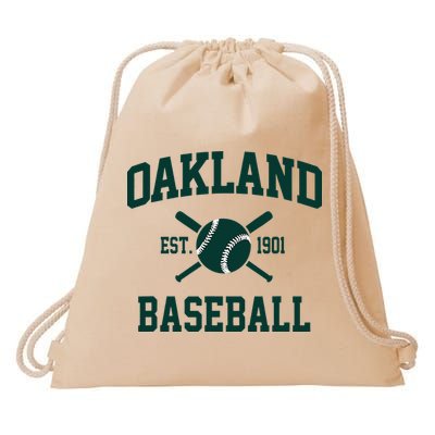 Oakland Baseball Athletic Vintage Sports Team Fan Drawstring Bag