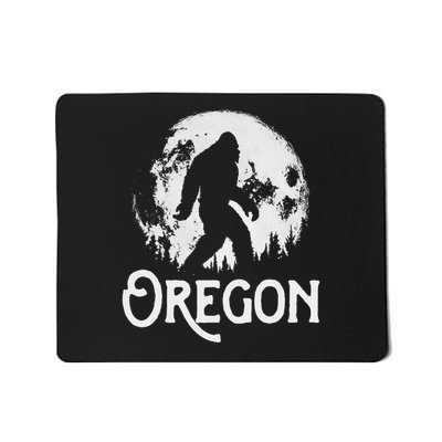 Oregon Bigfoot At Night! Cool Full Moon & Trees Sasquatch Mousepad