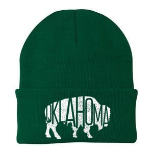 Oklahoma Bison American Buffalo National Park Souvenir Knit Cap Winter Beanie