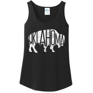 Oklahoma Bison American Buffalo National Park Souvenir Ladies Essential Tank