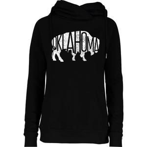 Oklahoma Bison American Buffalo National Park Souvenir Womens Funnel Neck Pullover Hood