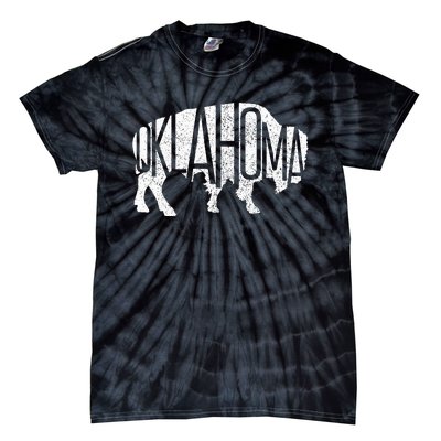 Oklahoma Bison American Buffalo National Park Souvenir Tie-Dye T-Shirt