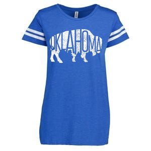 Oklahoma Bison American Buffalo National Park Souvenir Enza Ladies Jersey Football T-Shirt