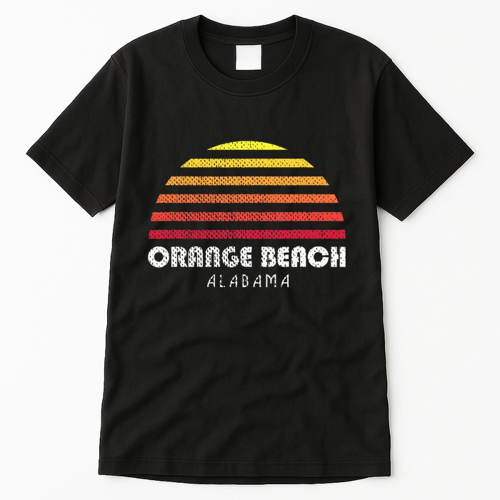 Orange Beach Alabama Retro Vintage Style Distressed Sunset Tall T-Shirt