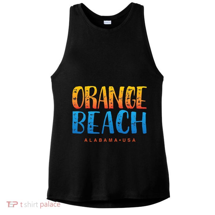 Orange Beach Alabama Souvenir Ladies PosiCharge Tri-Blend Wicking Tank