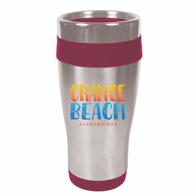 Orange Beach Alabama Souvenir 16oz Travel Tumbler