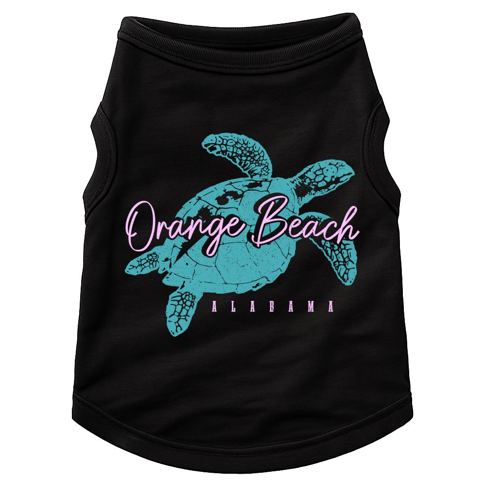 Orange Beach Alabama Al Sea Turtle Vacation Souvenir Gift Doggie Tank