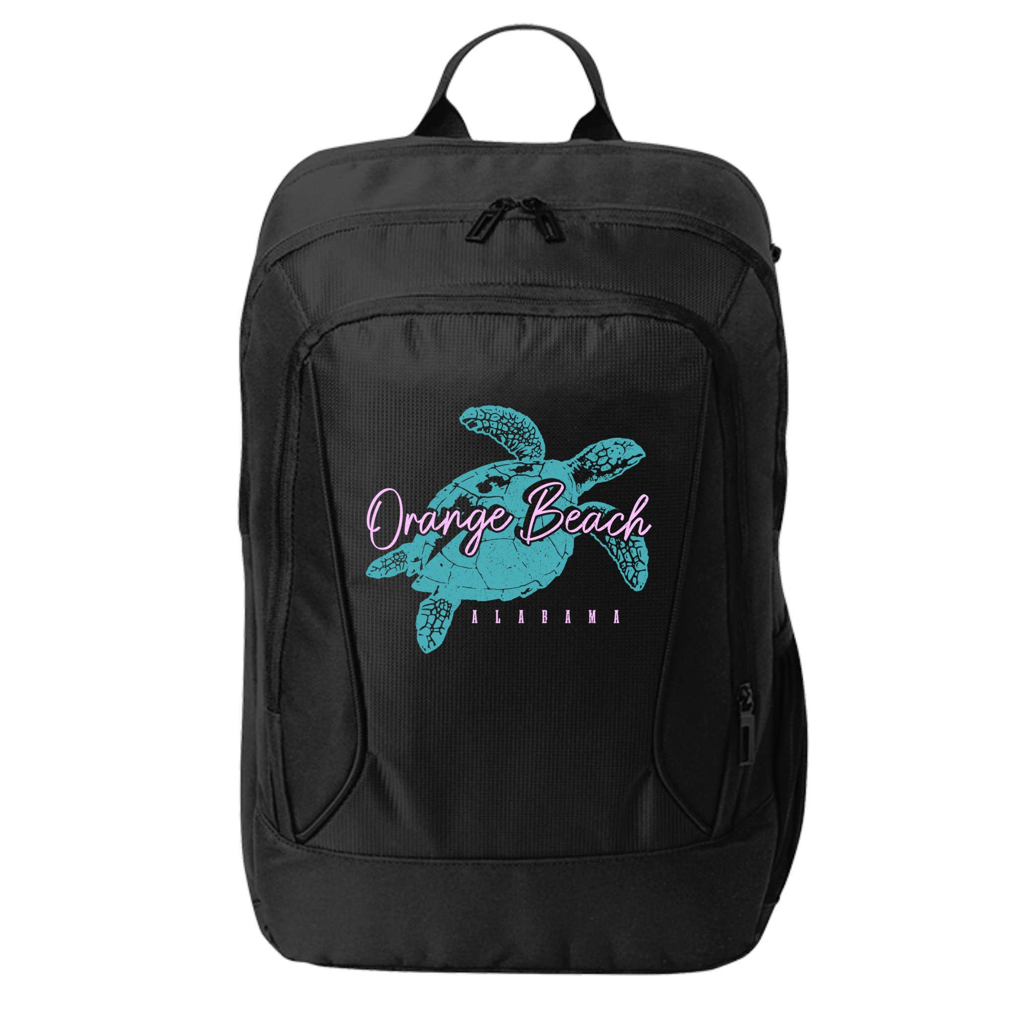Orange Beach Alabama Al Sea Turtle Vacation Souvenir Gift City Backpack