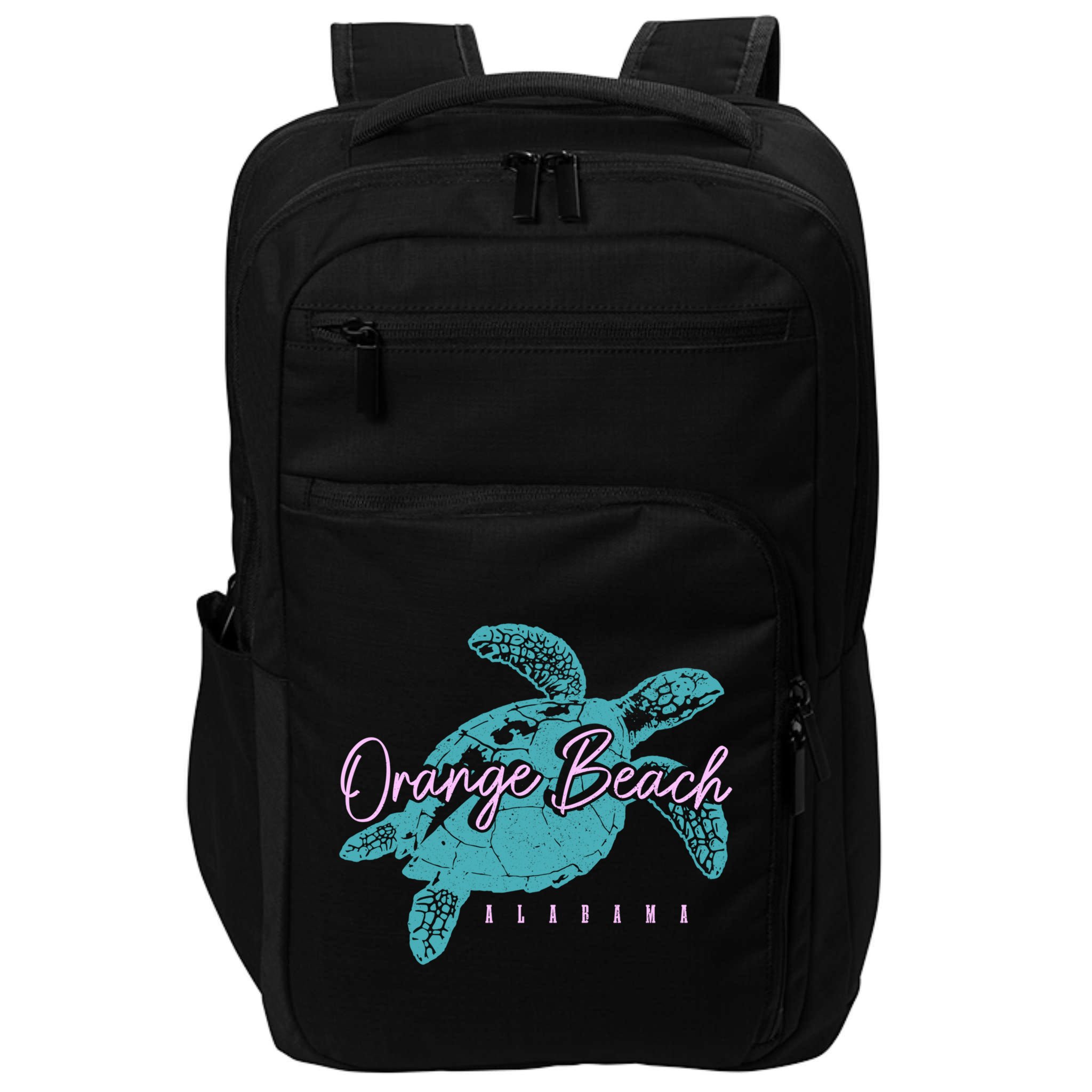 Orange Beach Alabama Al Sea Turtle Vacation Souvenir Gift Impact Tech Backpack