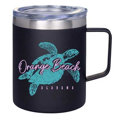 Orange Beach Alabama Al Sea Turtle Vacation Souvenir Gift 12oz Stainless Steel Coffee Mug