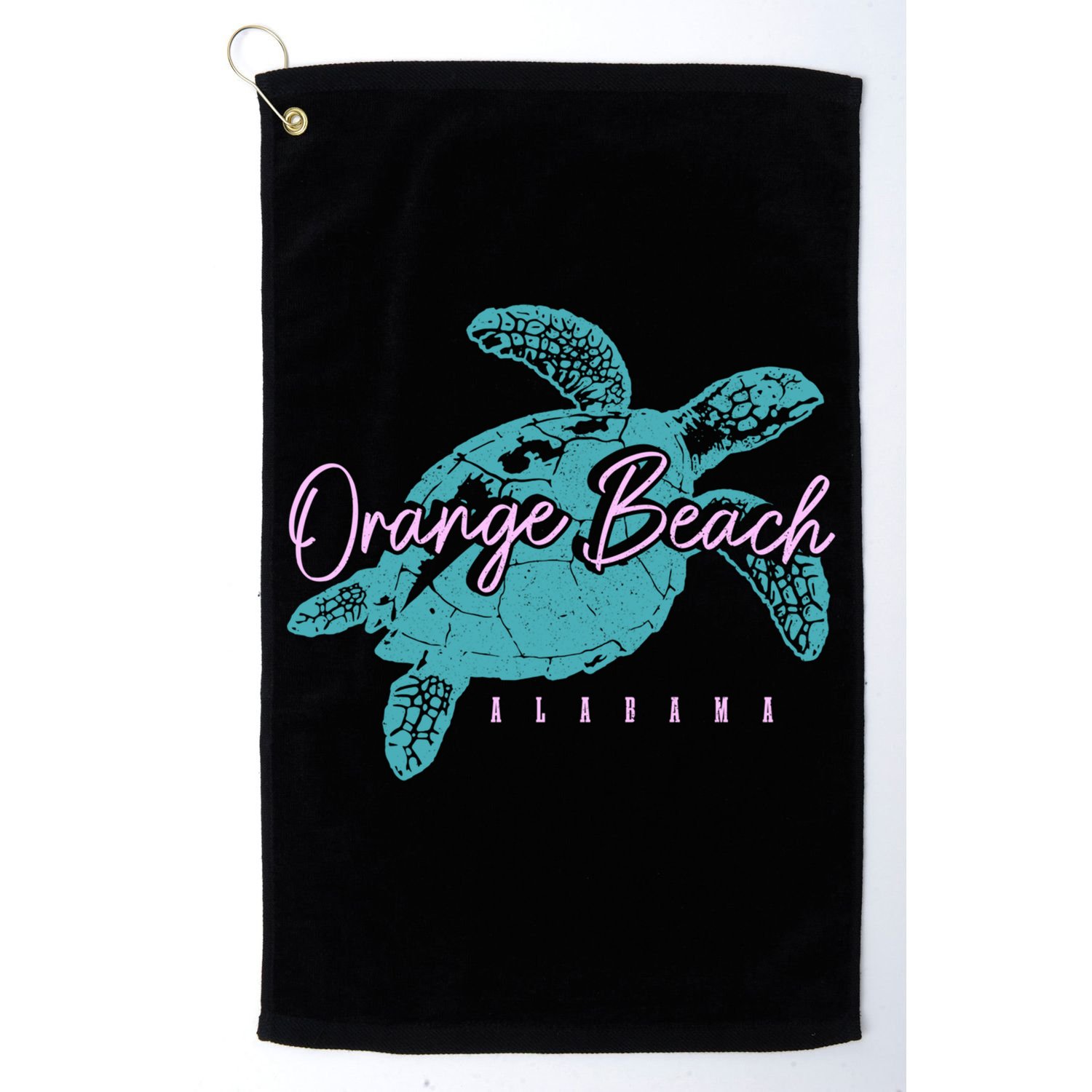 Orange Beach Alabama Al Sea Turtle Vacation Souvenir Gift Golf Towel