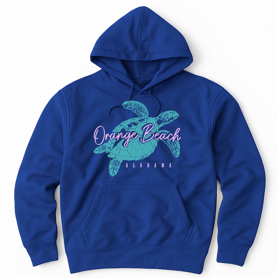 Orange Beach Alabama Al Sea Turtle Vacation Souvenir Gift Hoodie