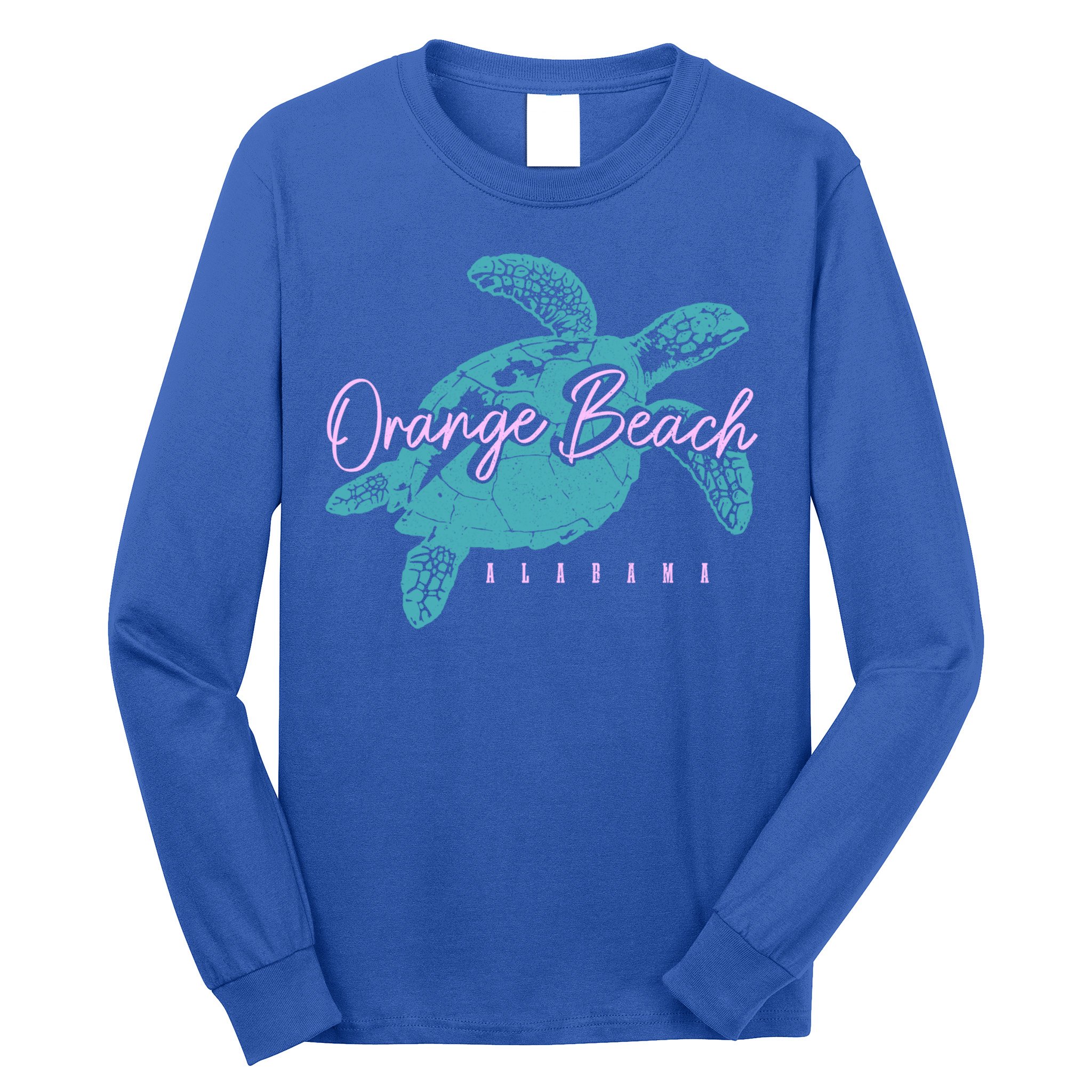 Orange Beach Alabama Al Sea Turtle Vacation Souvenir Gift Long Sleeve Shirt