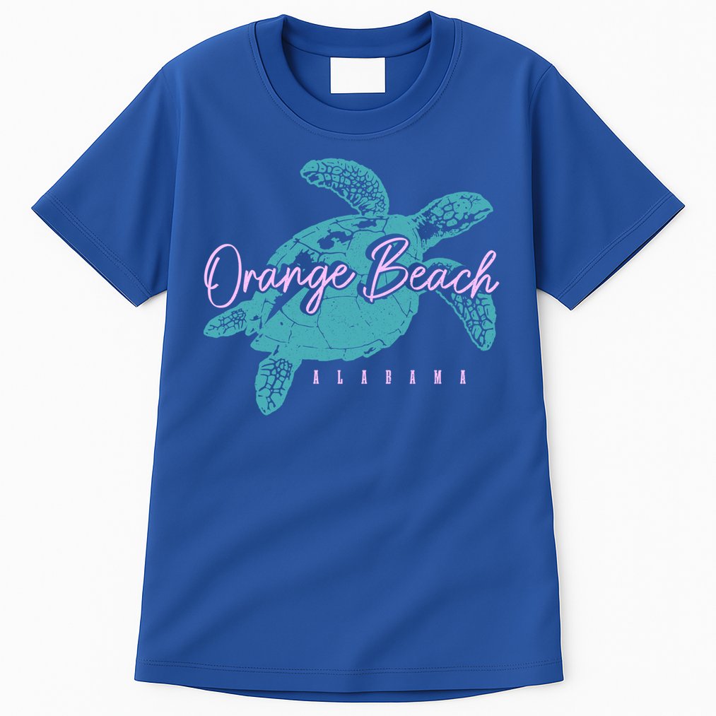 Orange Beach Alabama Al Sea Turtle Vacation Souvenir Gift Tall T-Shirt