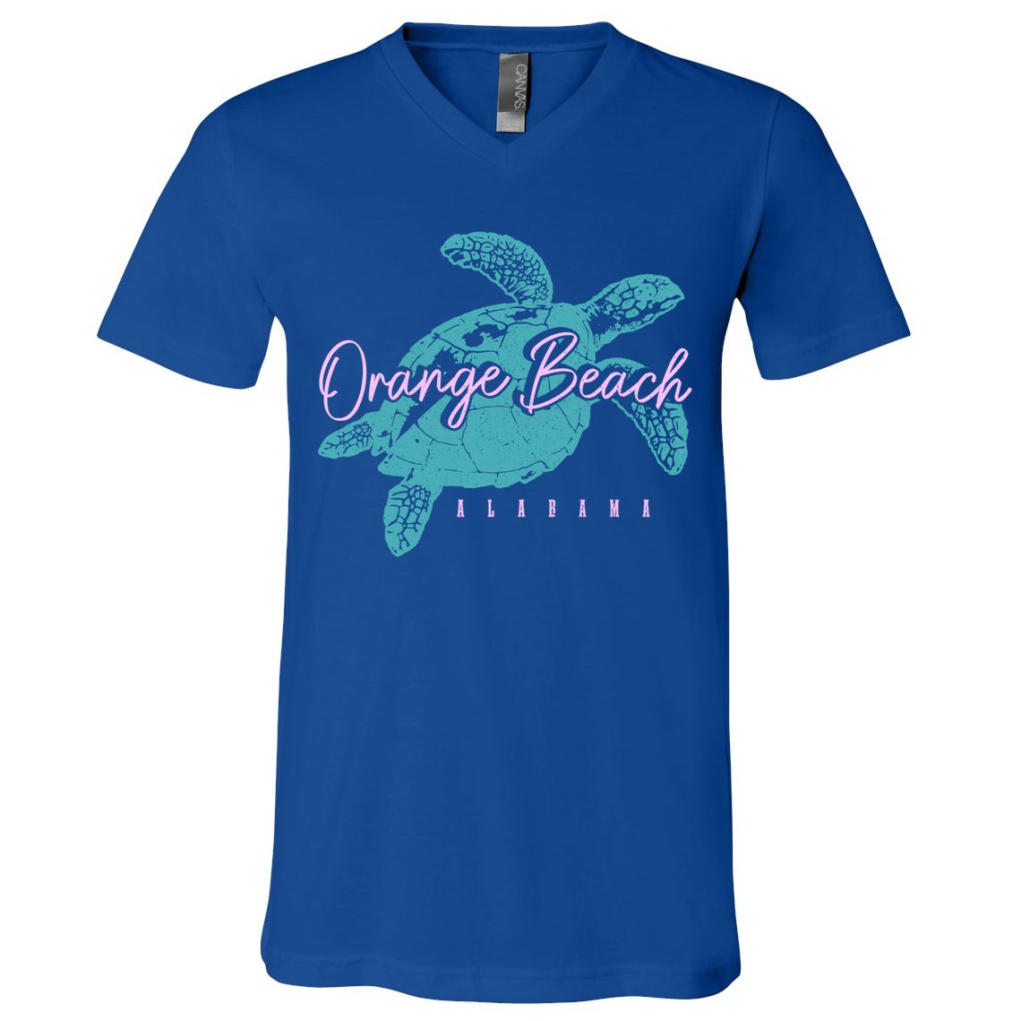 Orange Beach Alabama Al Sea Turtle Vacation Souvenir Gift V-Neck T-Shirt