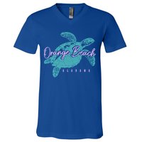 Orange Beach Alabama Al Sea Turtle Vacation Souvenir Gift V-Neck T-Shirt