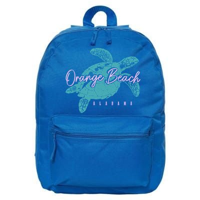Orange Beach Alabama Al Sea Turtle Vacation Souvenir Gift 16 in Basic Backpack