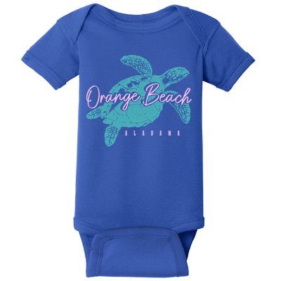 Orange Beach Alabama Al Sea Turtle Vacation Souvenir Gift Baby Bodysuit