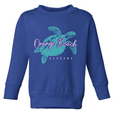 Orange Beach Alabama Al Sea Turtle Vacation Souvenir Gift Toddler Sweatshirt