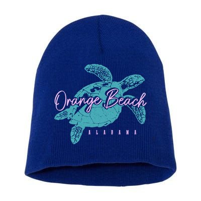 Orange Beach Alabama Al Sea Turtle Vacation Souvenir Gift Short Acrylic Beanie