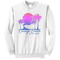 Orange Beach Alabama Surf Vintage Sunset Surfer Retro Sweatshirt