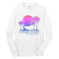 Orange Beach Alabama Surf Vintage Sunset Surfer Retro Tall Long Sleeve T-Shirt