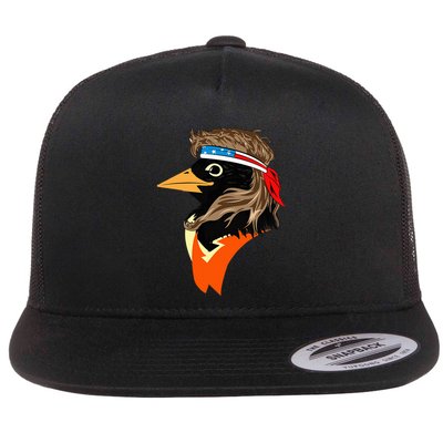 Oriole Bird American Hero Funny Trendy Flatbill Hat