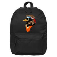 Oriole Bird American Hero Funny Trendy 16 in Basic Backpack