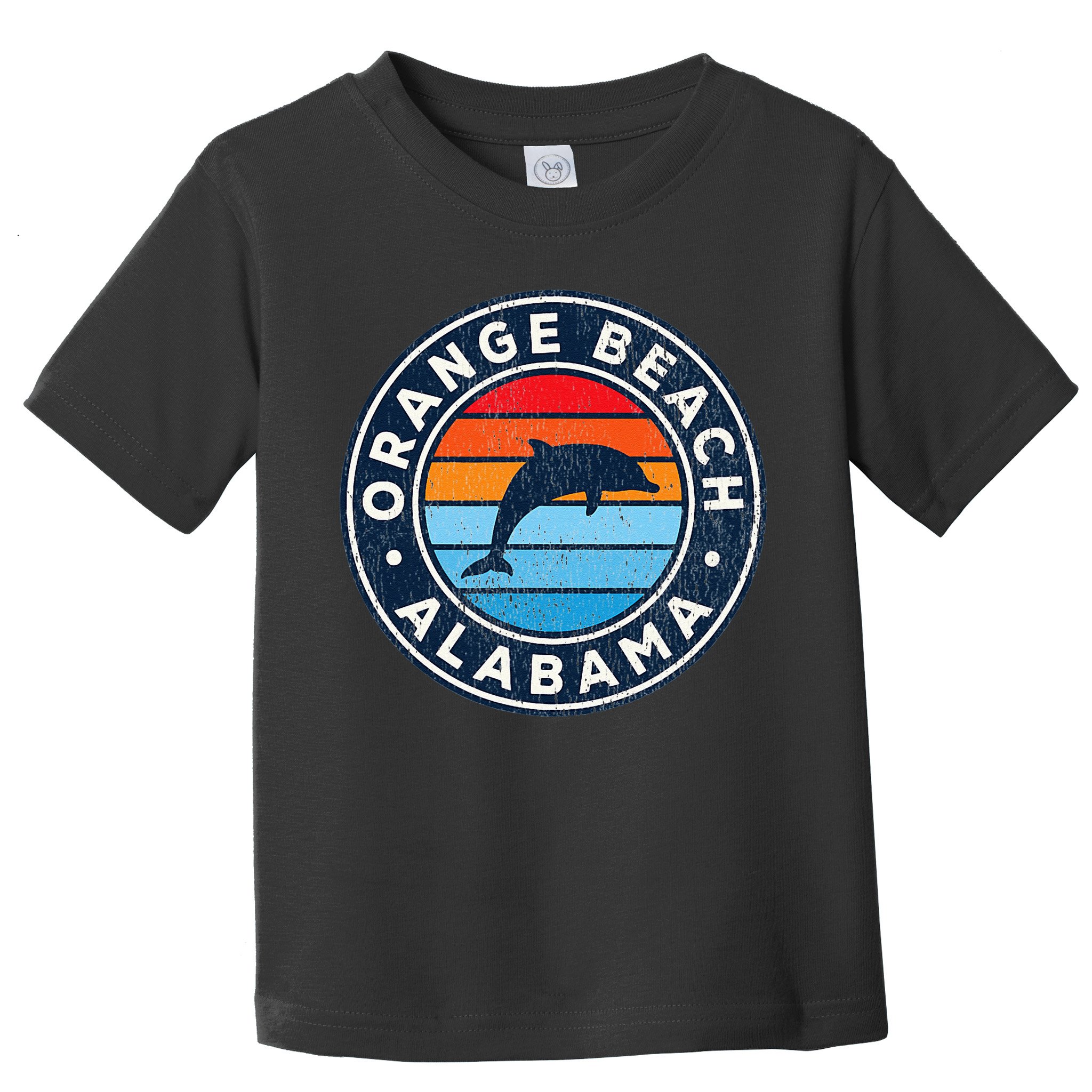 Orange Beach Alabama AL Vintage Dolphin Retro 70s Toddler T-Shirt