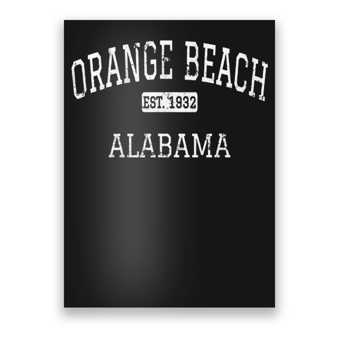 Orange Beach Alabama Al Vintage Poster