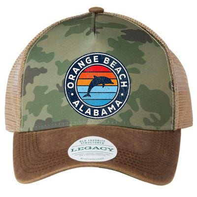 Orange Beach Alabama Al Vintage Dolphin Retro 70s Legacy Tie Dye Trucker Hat