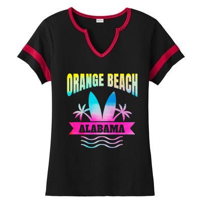 Orange Beach Alabama Beach Vacation Souvenir Ladies Halftime Notch Neck Tee