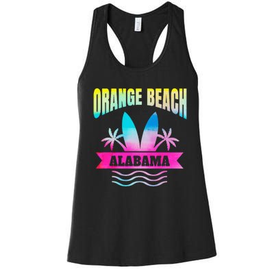 Orange Beach Alabama Beach Vacation Souvenir Women's Racerback Tank