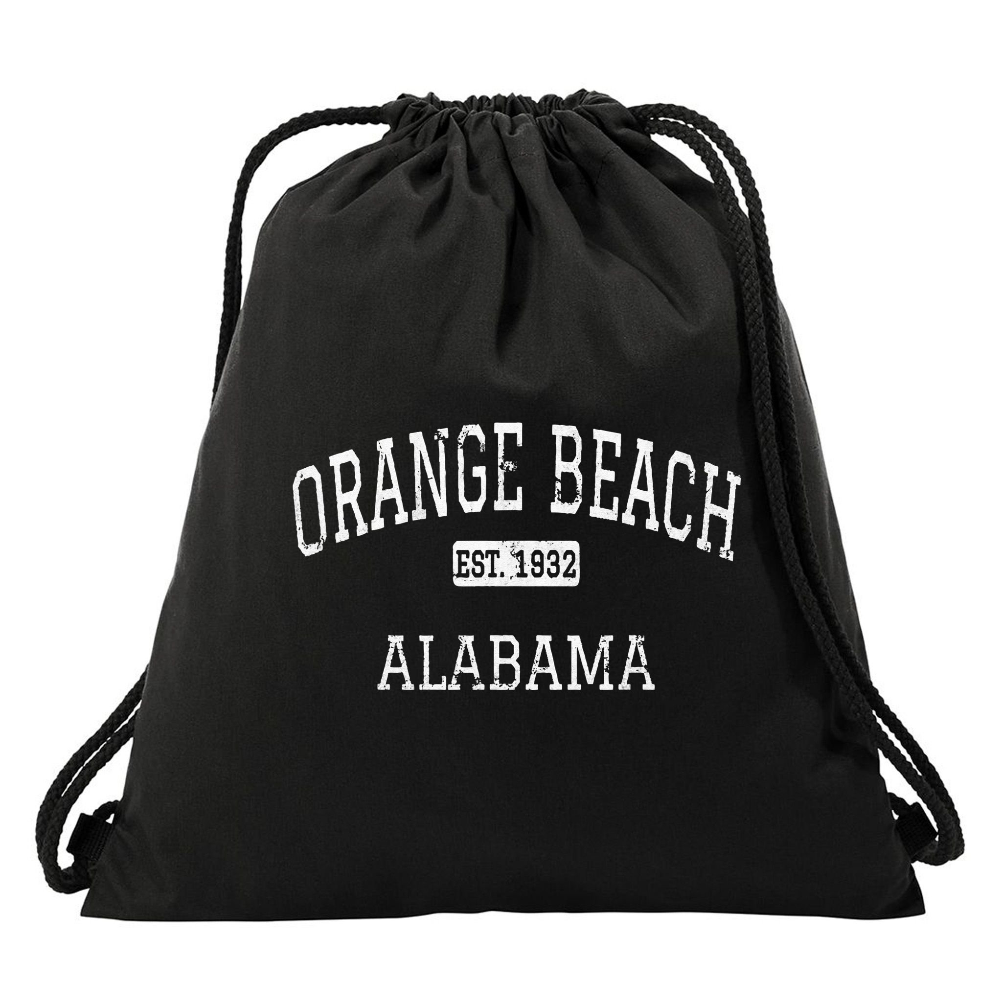 Orange Beach Alabama AL Vintage Drawstring Bag
