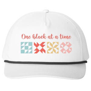 One Block At A Time Modern Quilter Snapback Five-Panel Rope Hat