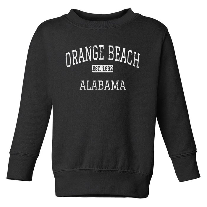 Orange Beach Alabama AL Vintage Graphic Retro 70s Toddler Sweatshirt